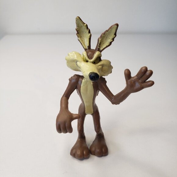 1989 Looney Tunes Wile E. Coyote Anime Action Figure Model Doll Vintage Toy - Picture 1 of 6